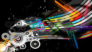 Colorful abstract background lines circles 2 - line free wallpaper