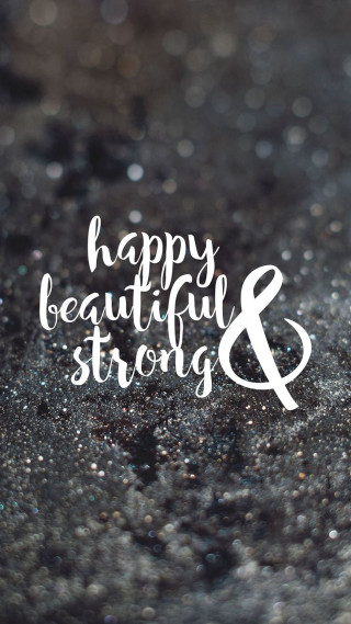 Happy beautiful strong black white - happy free wallpaper