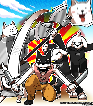 Furry characters swords cat background - furry free wallpaper