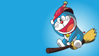 Cartoon character flying broom hat 2 - a broom free wallpaper