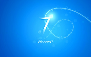 Blue wallpaper number seven background - a white swirl free wallpaper