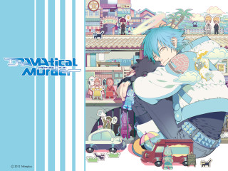 Anime bluehair white shirt blue - toyism free wallpaper