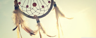 Dream catcher closeup feathers sun 2 - florianne becker free wallpaper