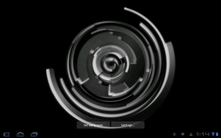Circular object black white background - a white circle free wallpaper