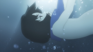 Woman underwater bed cat blue - a blue room free wallpaper