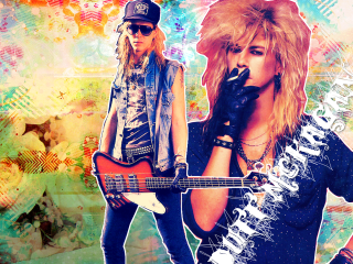 Woman guitar man hat sunglasses - derek gores free wallpaper