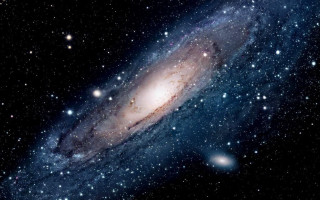 Colorful galaxy stars black background - cosmo alexander free wallpaper