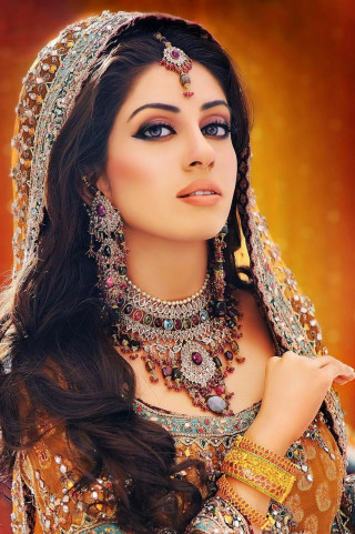 Bridal woman jewelry veil outfit - ella guru free wallpaper