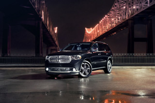 Black suv parked bridge night - a black suv free wallpaper