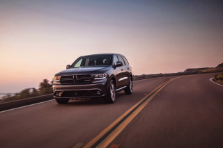 Black dodge suv ocean sunset - the horizon free wallpaper