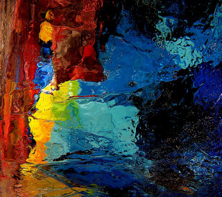 Colorful painting building rainbow red - impressionist free wallpaper