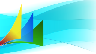 Colorful abstract background curved corner 2 - dynamic composition free wallpaper