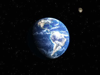 Earth moon space view from - global free wallpaper