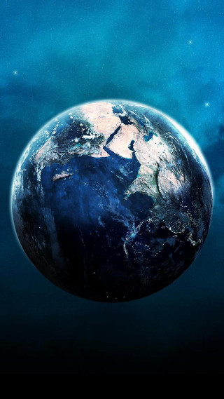 Earth space blue sky stars - a picture of the earth free wallpaper
