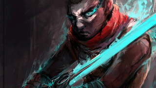 Man sword demon shoulder action 2 - anton fadeev free wallpaper