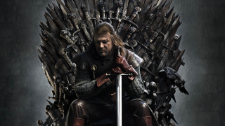 Man sitting iron throne sword 2 - in front free wallpaper