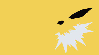 Yellow background animal head outline - pokemon free wallpaper