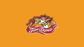 Team logo two horses fire - international typographic style free wallpaper
