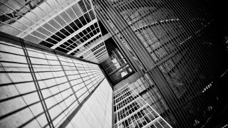 Tall building skylight center window - constructivism free wallpaper