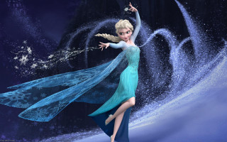 Frozen princess blue dress snowflake - princess free wallpaper