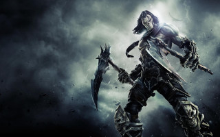 Dark fantasy character sword scepter 2 - a character free wallpaper