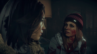 Bloodied women dark room renaissance - a bloody face free wallpaper