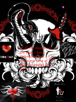 Skull red heart side red - the side of it free wallpaper