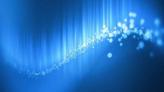 Blue background line of lights - the middle of it free wallpaper