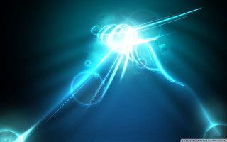 Blue abstract background light scissors - the middle of the image free wallpaper