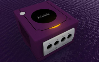 Purple yellow light box water - a white button free wallpaper