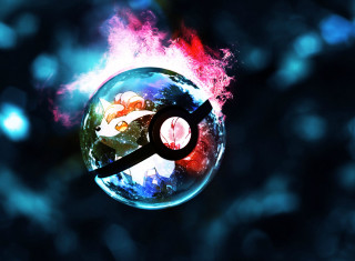 Glass ball sci fidget blue - a sci free wallpaper