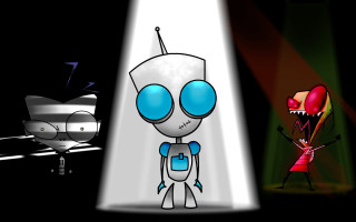 Cartoon character light robot microphone 2 - promotional image free wallpaper for desktop