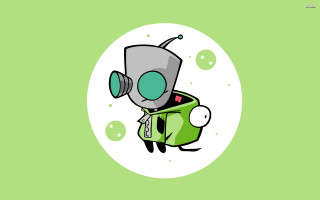 Green white cartoon character backpack - craola free wallpaper