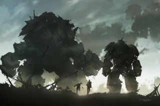Group walking field giant tree - bastien lecouffedeharme free wallpaper