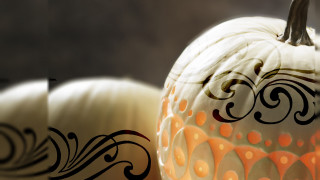 White pumpkin black design white 3 - claire falkenstein free wallpaper