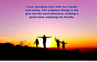 Family silhouette sunset quote summer - a sunset in the background free wallpaper