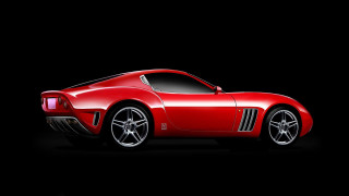 Red sports car dark room 2 - bernardo cavallino free wallpaper