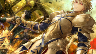 Man armor sword firework background 2 - a man in armor holding free wallpaper