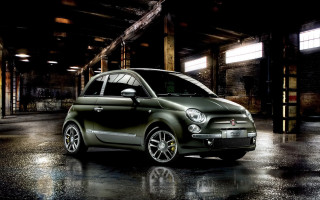 Small car dark garage modern - a brick wall behind free wallpaper