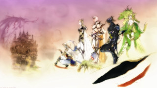 Costumed people swords painting purple - costume free wallpaper