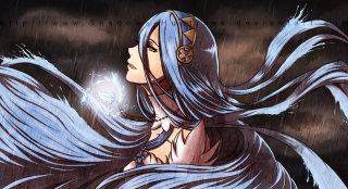 Woman long hair crown rain - flowing hair free wallpaper