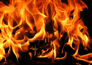 Close up fire flames ground 2 - many free wallpaper
