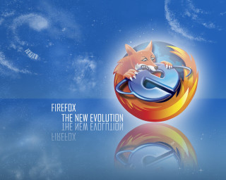 Firefox logo cat mouse middle - promotional image free wallpaper
