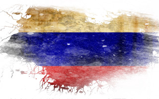 Grungy flag painting white background - llustration free wallpaper