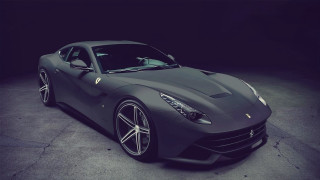 Grey sports car dark room - romanesque free wallpaper