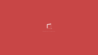 Red wall white door side - free minimalism wallpaper
