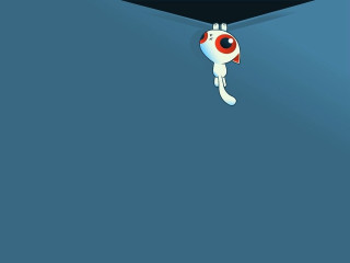 Cartoon character peeking hole ground - craola free wallpaper