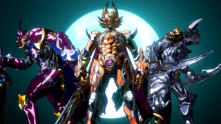 Anime characters full moon swords - their back free wallpaper