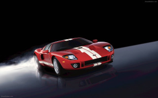 Red sports car white stripes 2 - f 8 aperture free wallpaper