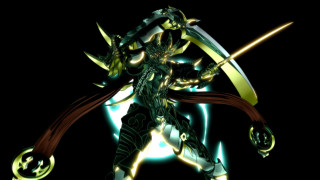 Stylized person sword armor black - image of a person free wallpaper